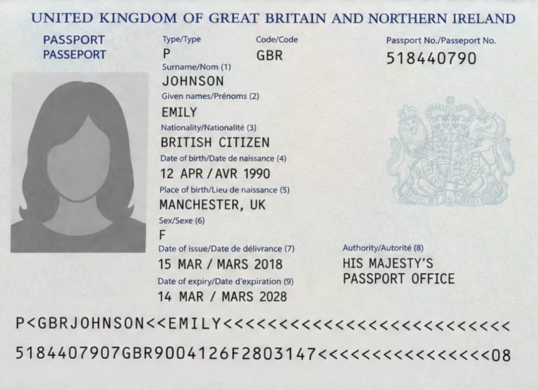 Passport example